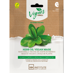 IDC Institute - Pleťová maska ​​Vegan s bylinným olejom