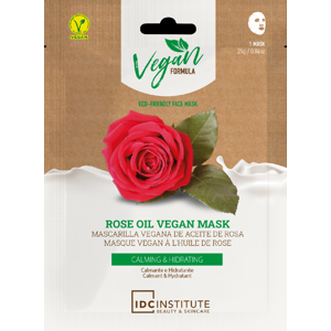 IDC Institute - Pleťová maska ​​Vegan s ružovým olejom