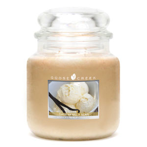 Goose Creek - Tmavá vanilková fazuľa Aromatická sviečka v skle 450 g