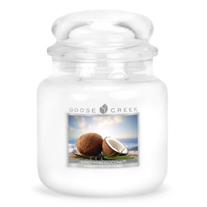 Goose Creek - Upokjujúcí kokos Aromatická sviečka v skle 450 g