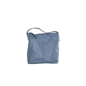 Modrá kožená kabelka