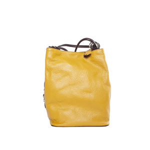Žltá kožená kabelka
