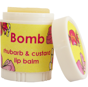 Bomb Cosmetics Balzam na pery- Rebarborový puding